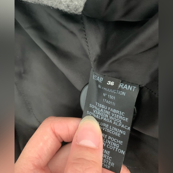 RARE Isabel Marant Alpaca Wool blend double breasted pea coat jacket - Picture 5 of 5